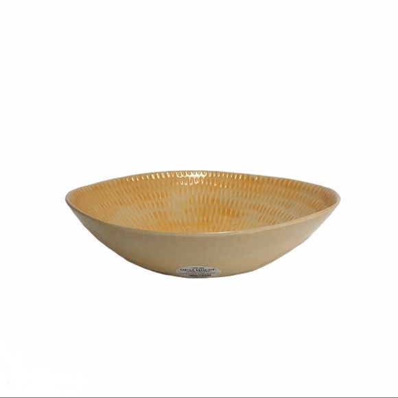 Other - Ceramic Round Bowl Yellow 10" x 6.3"